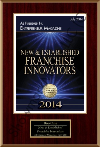 Bio One decontamination and biohazard cleaning company award 2014