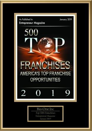 Bio One decontamination and biohazard cleaning company award 2019